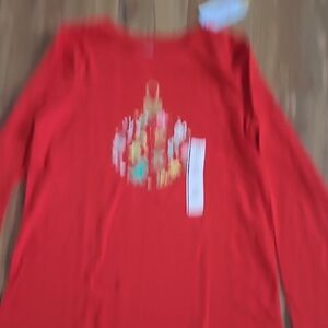 Target Red Long Sleeve Kids Tee